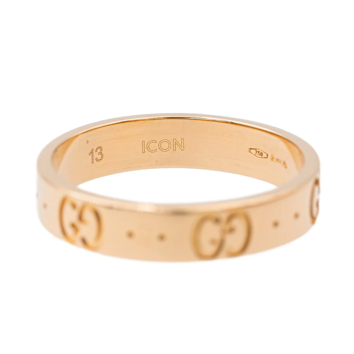 Gucci Bague Icon Or rose - Image 4