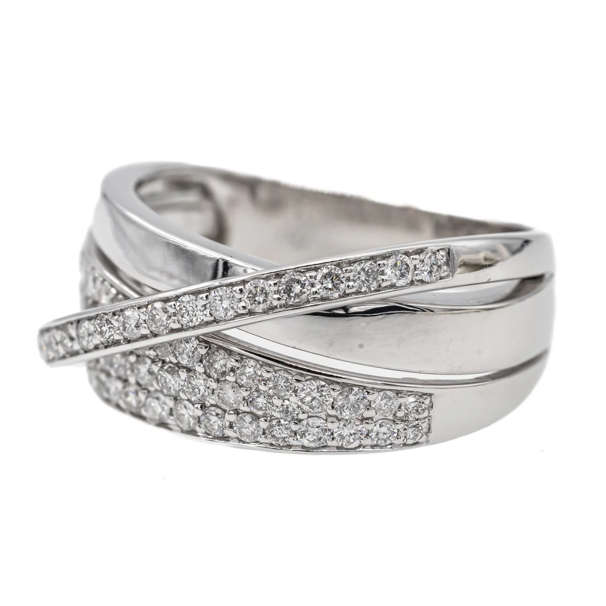 Bague GUY LAROCHE en Or blanc et Diamants - Image 3