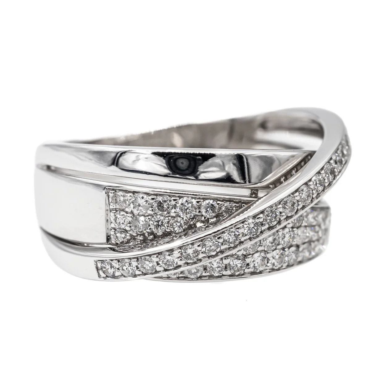Bague GUY LAROCHE en Or blanc et Diamants - Image 7