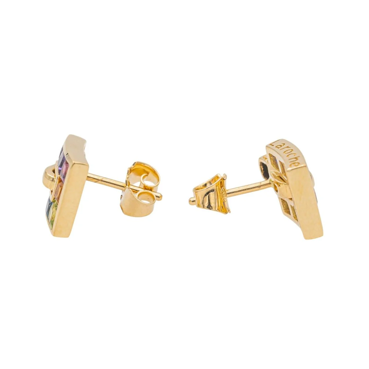Boucles d'oreilles Guy Laroche Or Jaune avec Cordiérite - Image 5