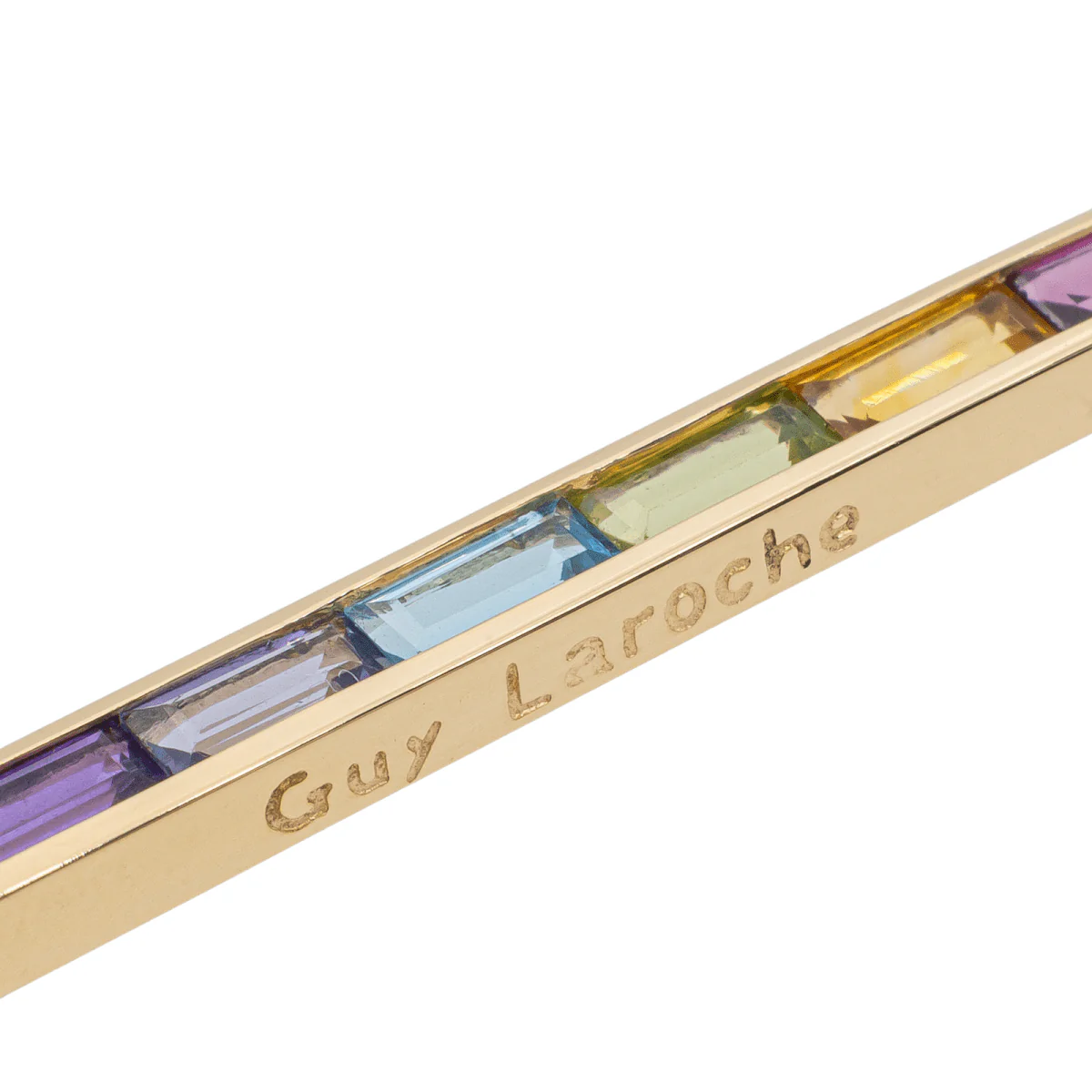 Guy Laroche Pendentif  Or jaune Grenat - Image 4