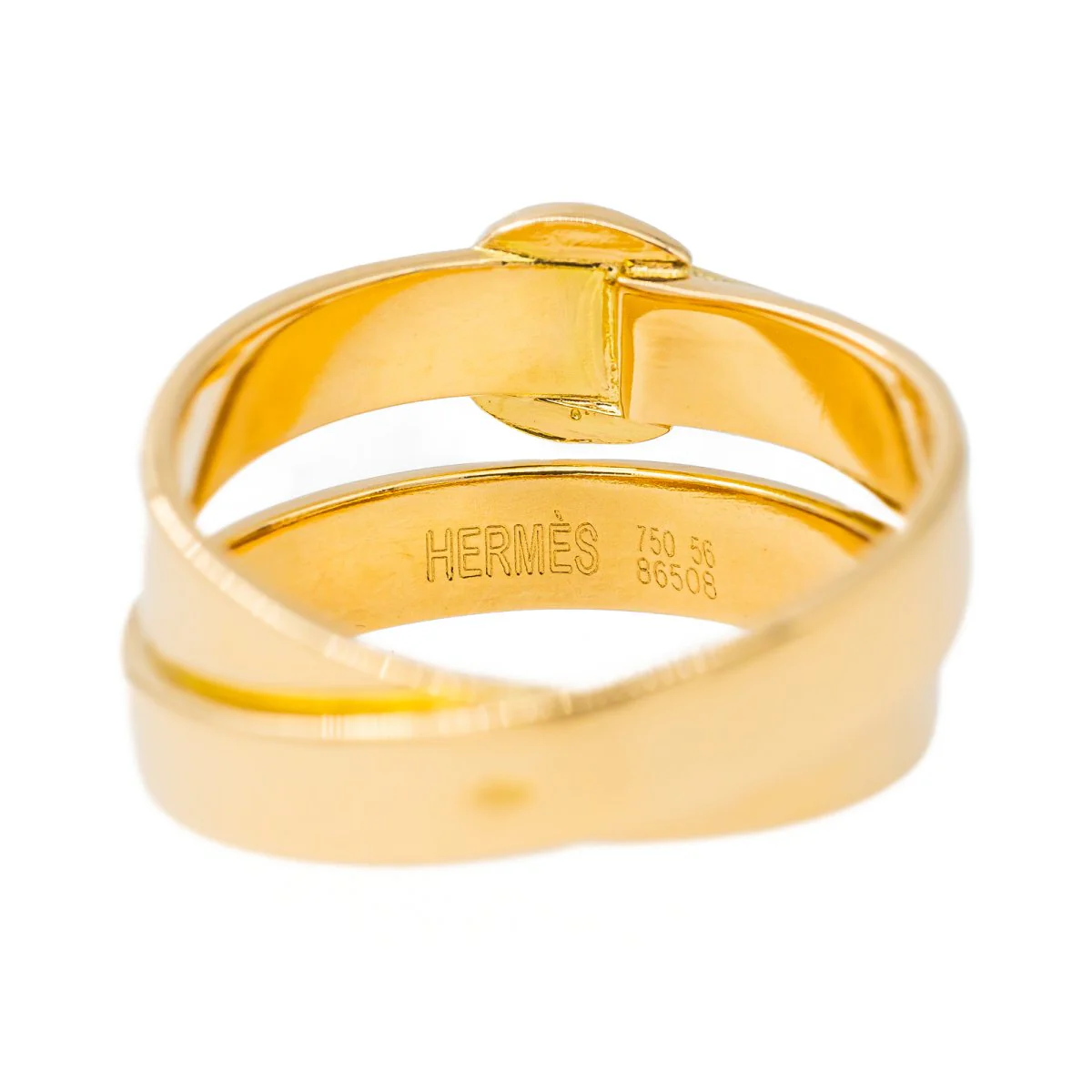 Bague HERMÈS "Ceinture" en or jaune - Image 5