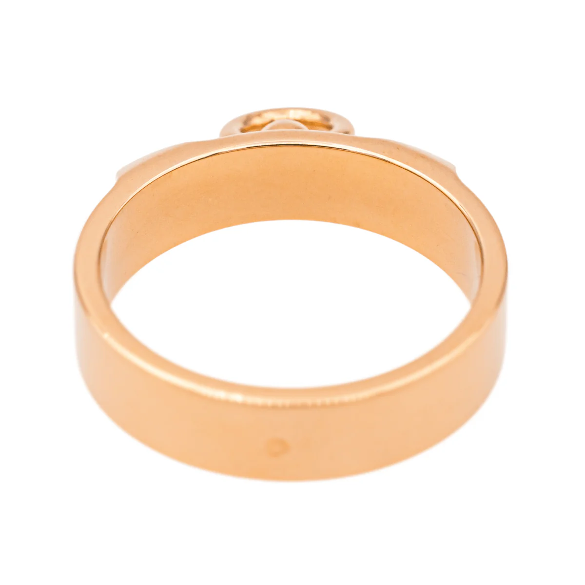 Bague Bandeau HERMÈS "Collier de Chien" en or rose - Image 6