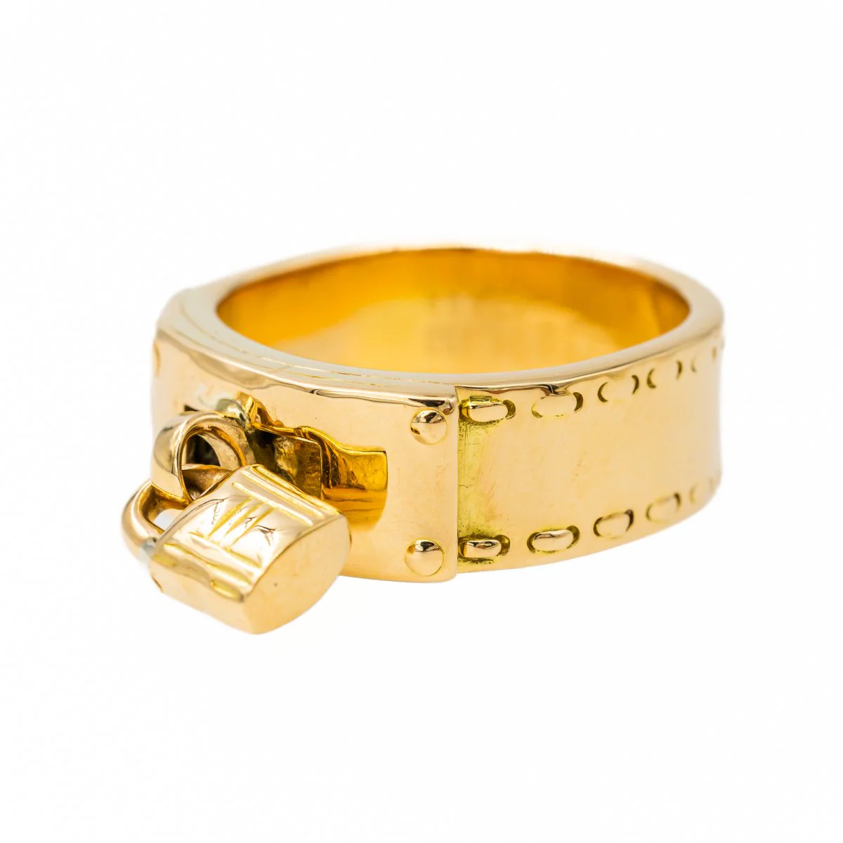 Bague HERMÈS "Kelly" en or jaune - Image 3
