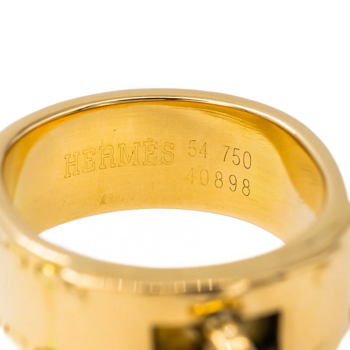 Bague HERMÈS "Kelly" en or jaune - Image 6