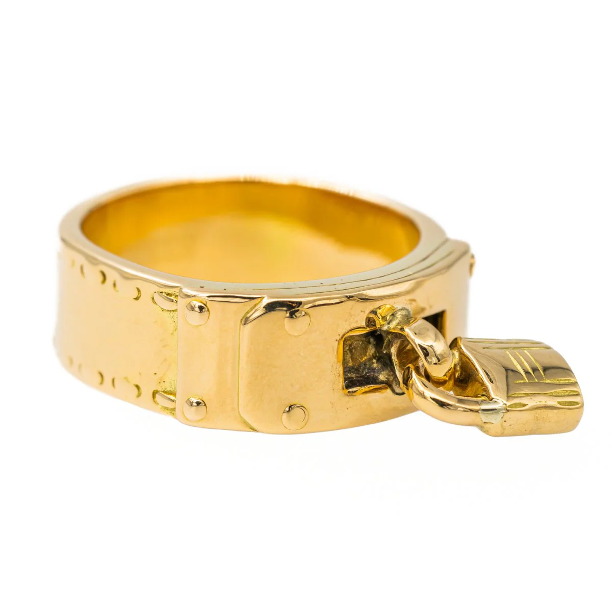 Bague HERMÈS "Kelly" en or jaune - Image 8