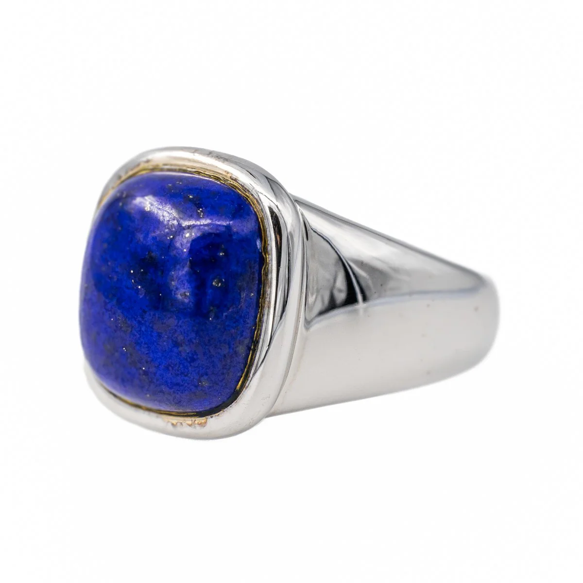 Bague HERMÈS en or blanc et lapis-lazuli - Image 3