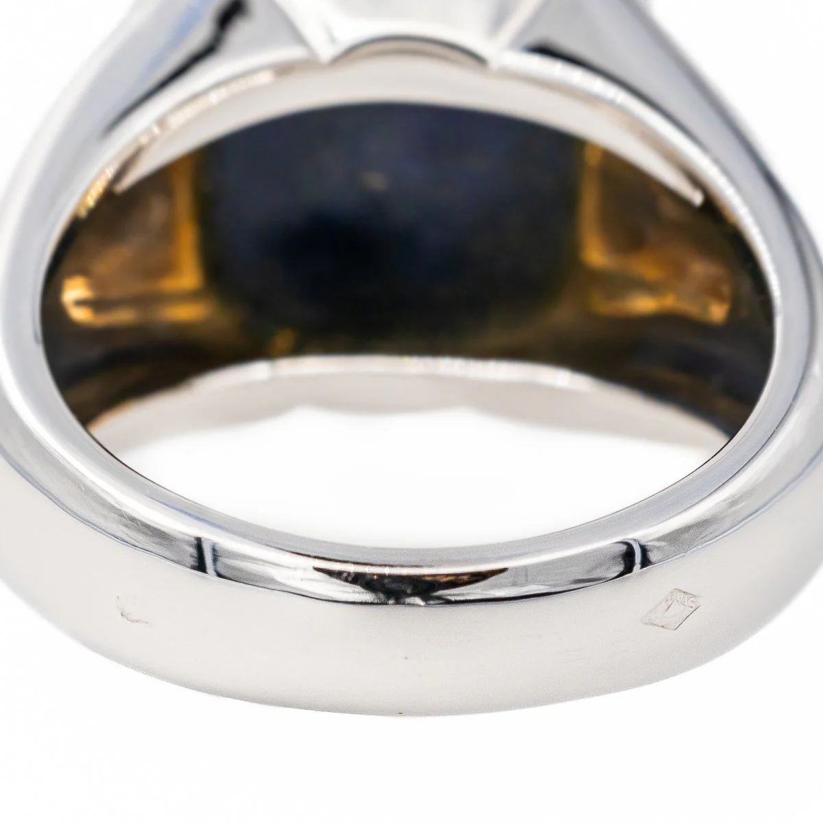 Bague HERMÈS en or blanc et lapis-lazuli - Image 7