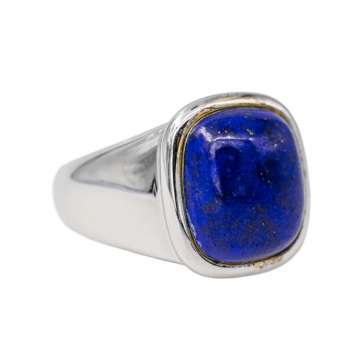 Bague HERMÈS en or blanc et lapis-lazuli - Image 8