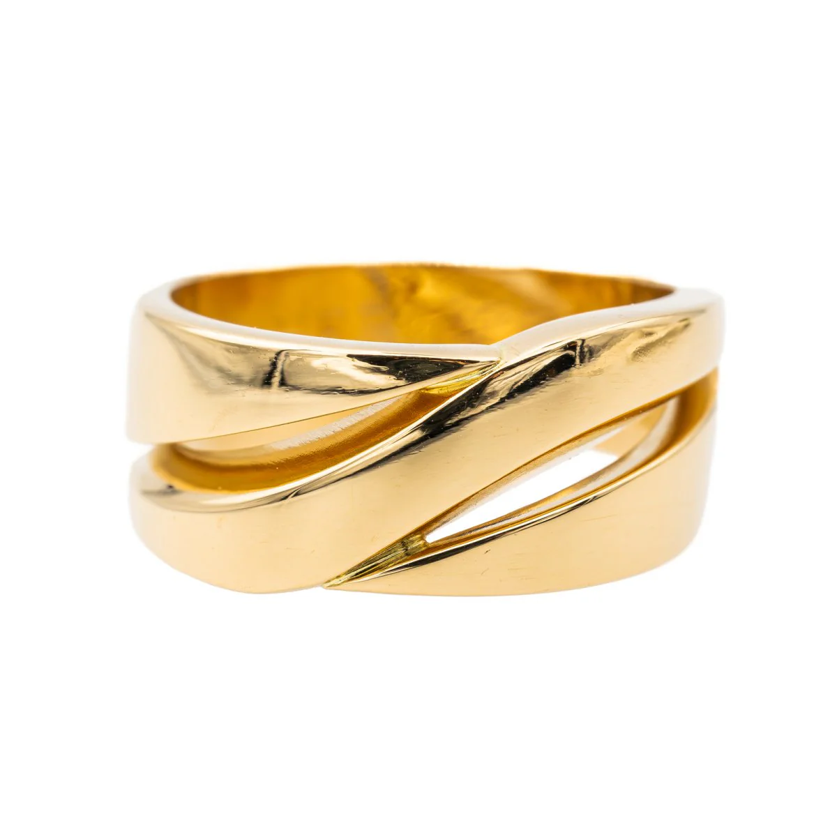 Bague Bandeau HERMÈS en or jaune