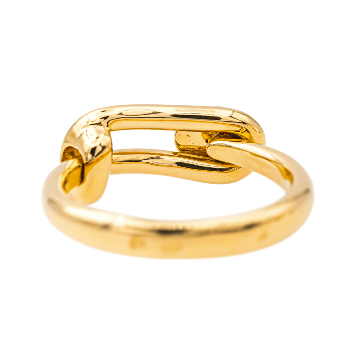 Bague HERMÈS en or jaune et saphir - Image 5