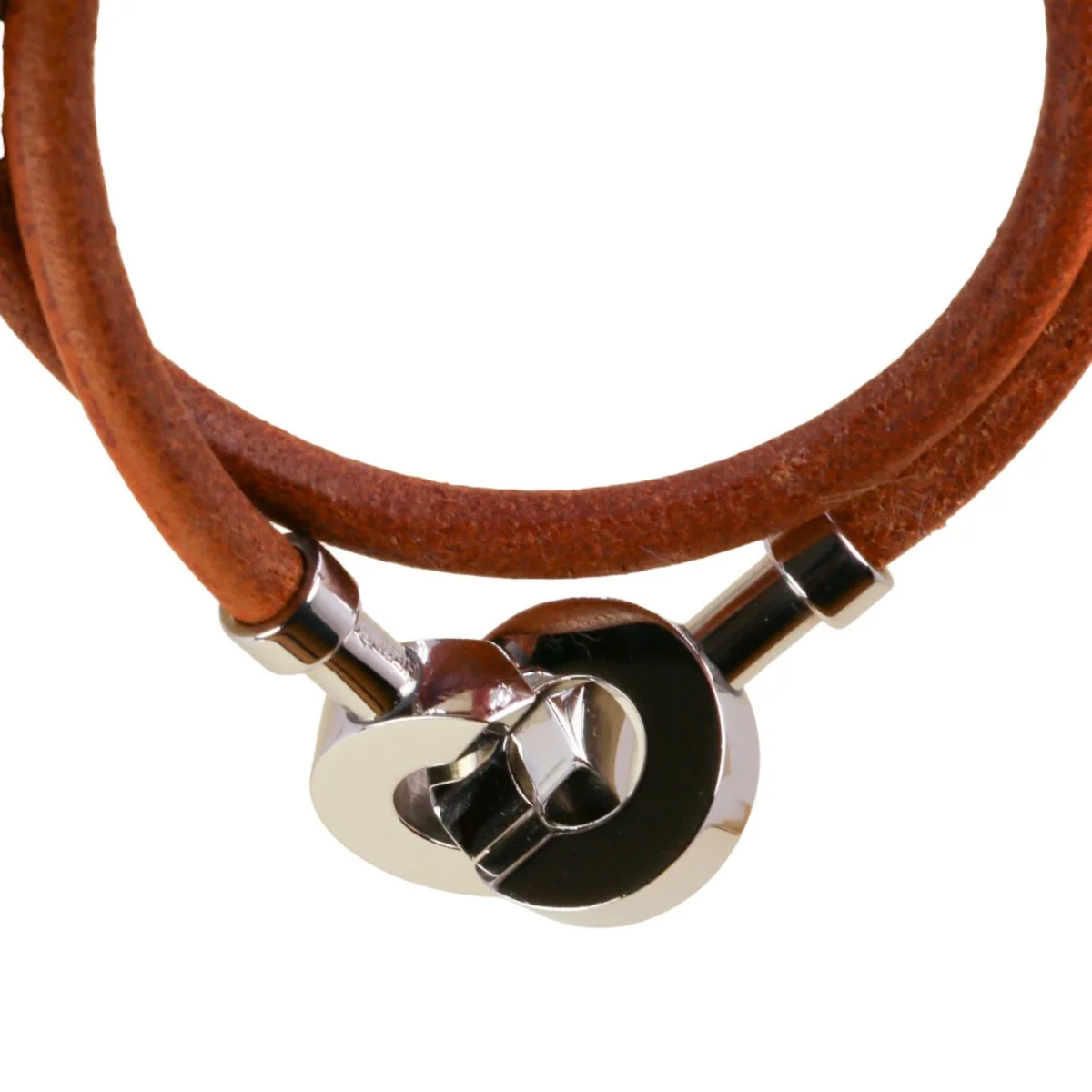 Collier Ras de Cou HERMÈS "Lancelot" en cuir - Image 3