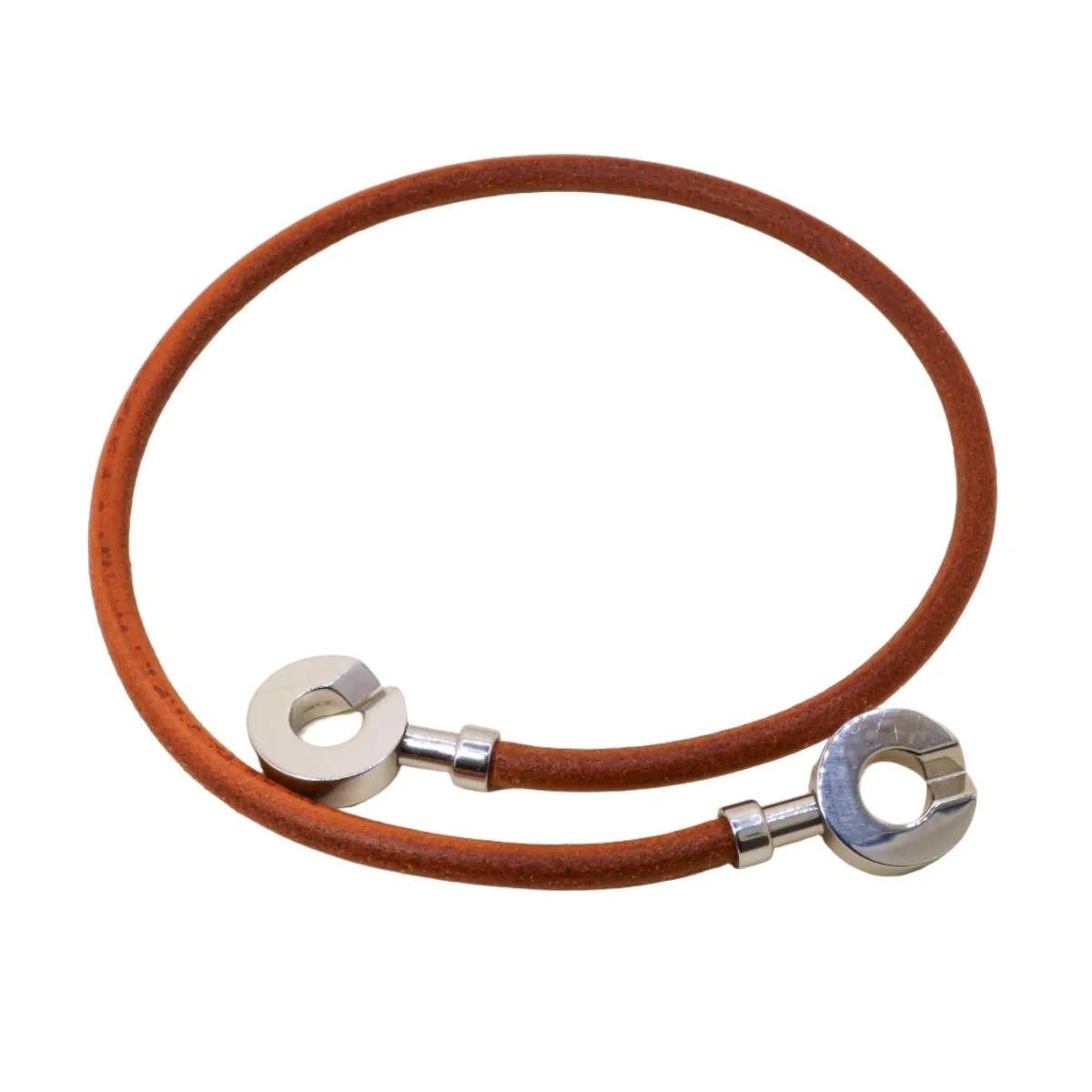 Collier Ras de Cou HERMÈS "Lancelot" en cuir - Image 4