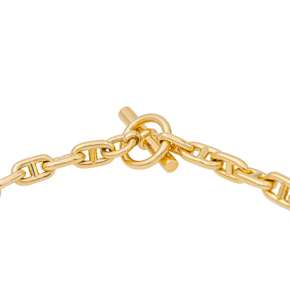 Collier Maille HERMÈS "Chaîne d'ancre" en or jaune - Image 6