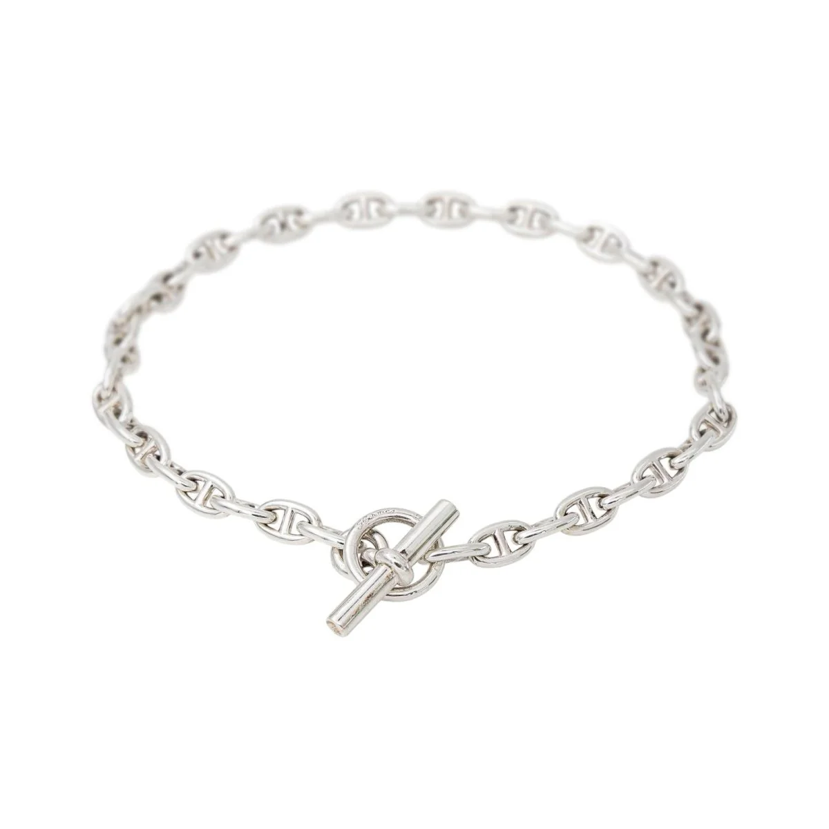 Collier Maille HERMÈS "Chaîne d'ancre" PM en argent - Image 4