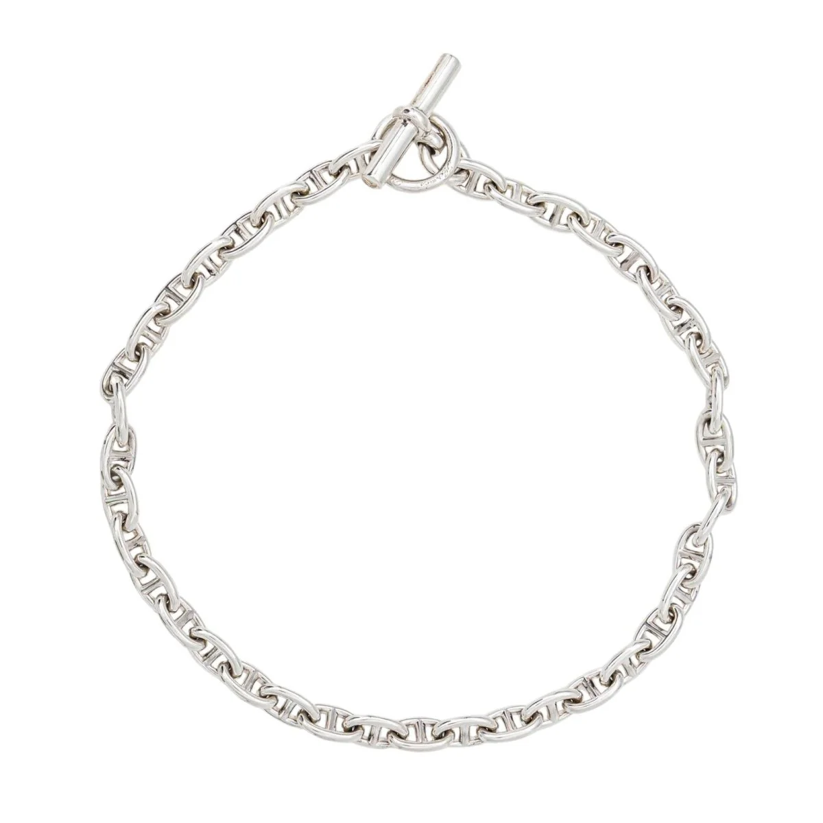 Collier Maille HERMÈS "Chaîne d'ancre" PM en argent - Image 7