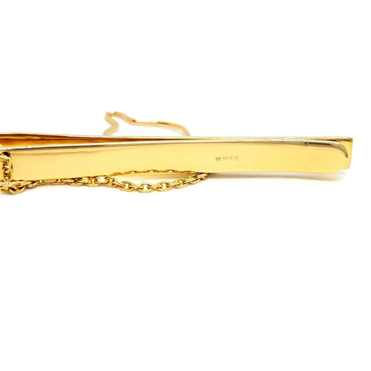 Pince à cravate HERMÈS en or jaune - Image 3
