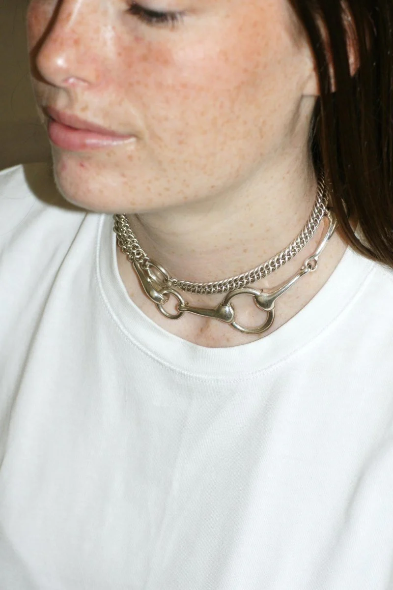 Hermès Sautoir Mors en Argent 73.00 cm - Image 7