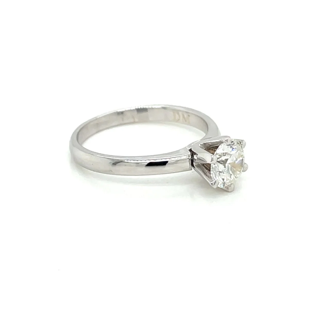 Bague de fiançailles certifiée HRD avec un diamant rond de 1 carat - Image 2