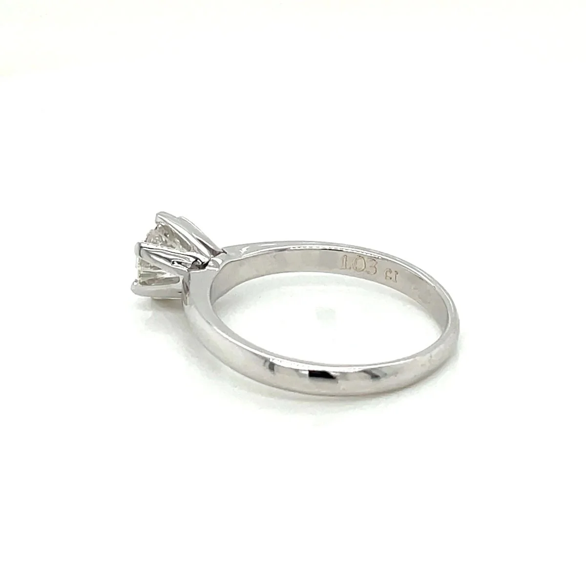 Bague de fiançailles certifiée HRD avec un diamant rond de 1 carat - Image 6