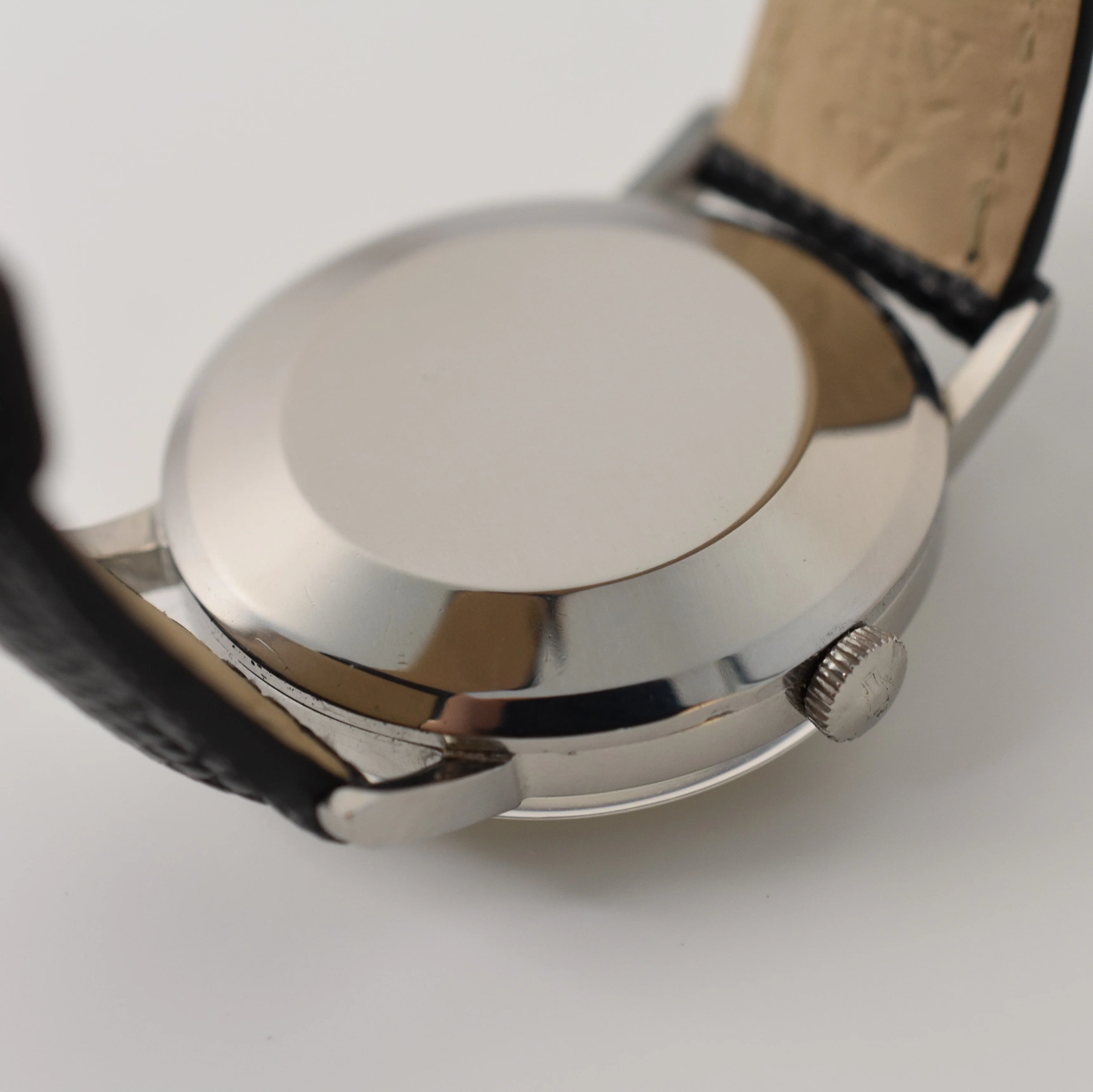 Montre IWC "Classique" en acier, argent et cuir - Image 6