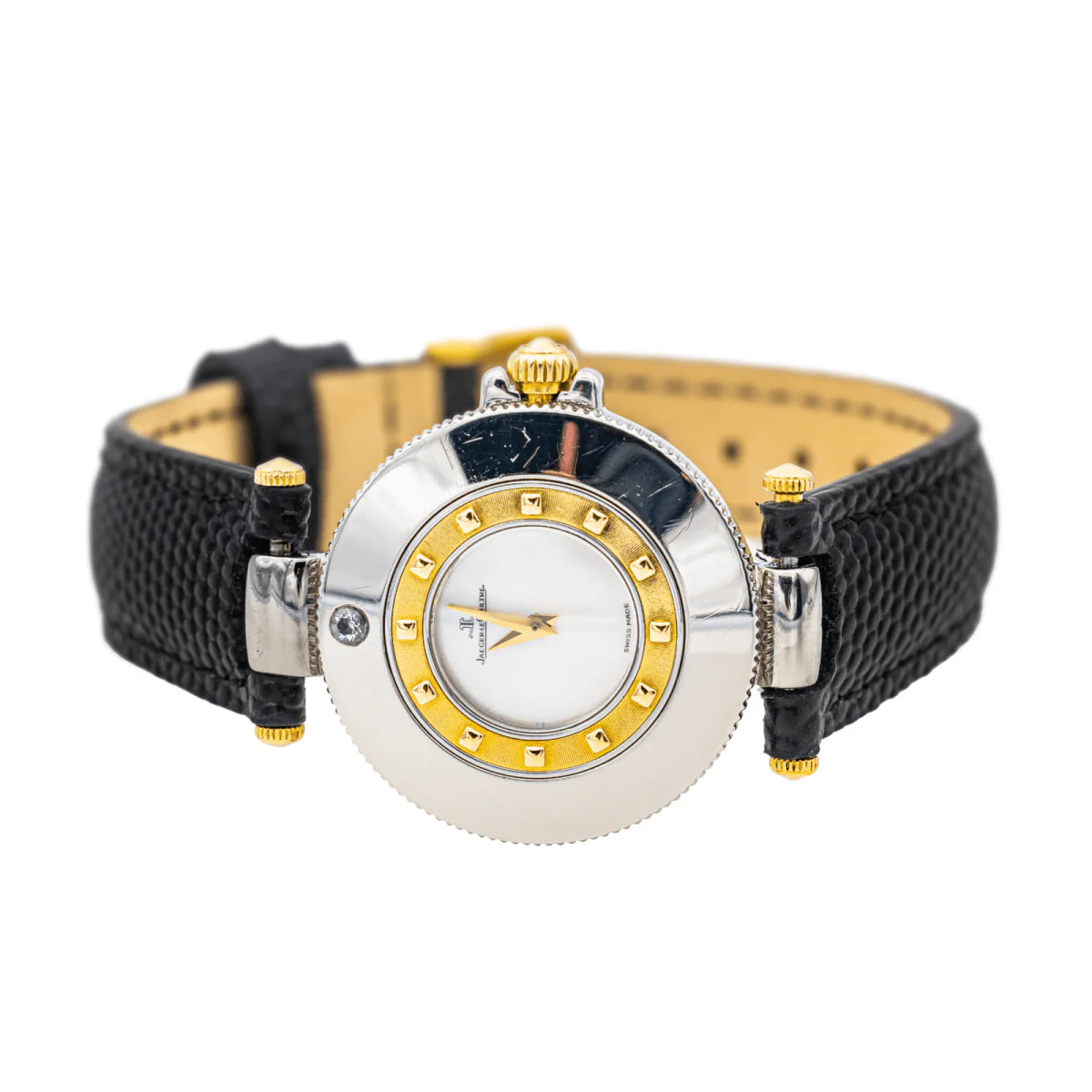 Montre Quartz JAEGER-LECOULTRE "Carnet de Rendez-vous" en or, acier et diamants - Image 4