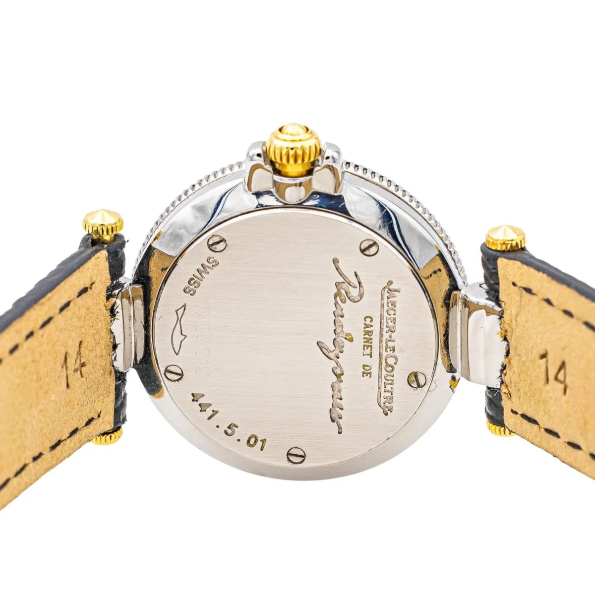 Montre Quartz JAEGER-LECOULTRE "Carnet de Rendez-vous" en or, acier et diamants - Image 8