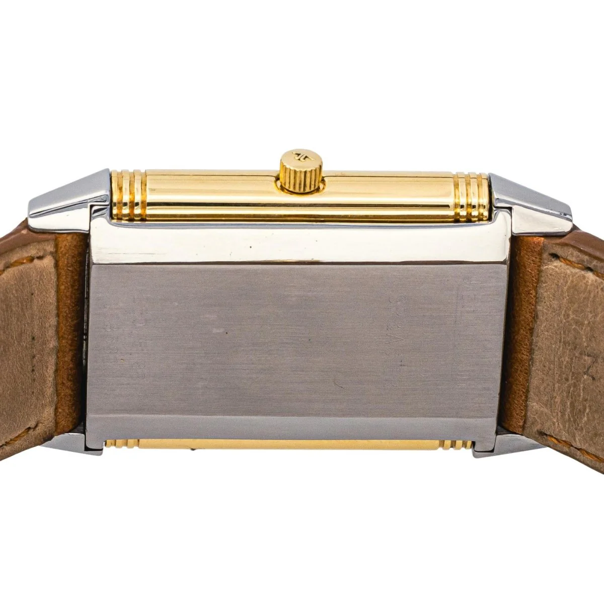 Montre JAEGER-LECOULTRE "Reverso Classique" en or jaune, argent, cuir et acier - Image 10