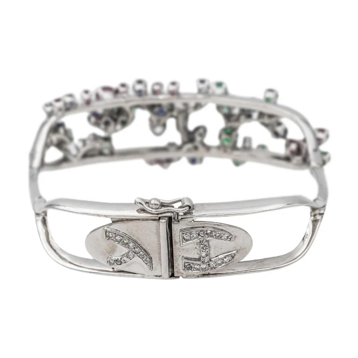 Bracelet Jean Vendôme Or blanc Saphir - Image 4