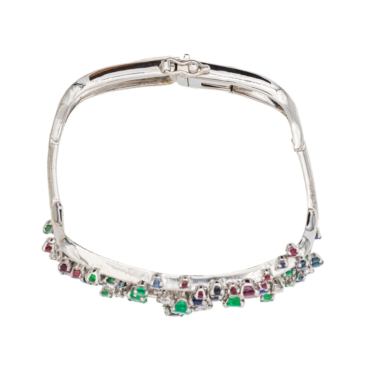 Bracelet Jean Vendôme Or blanc Saphir - Image 7
