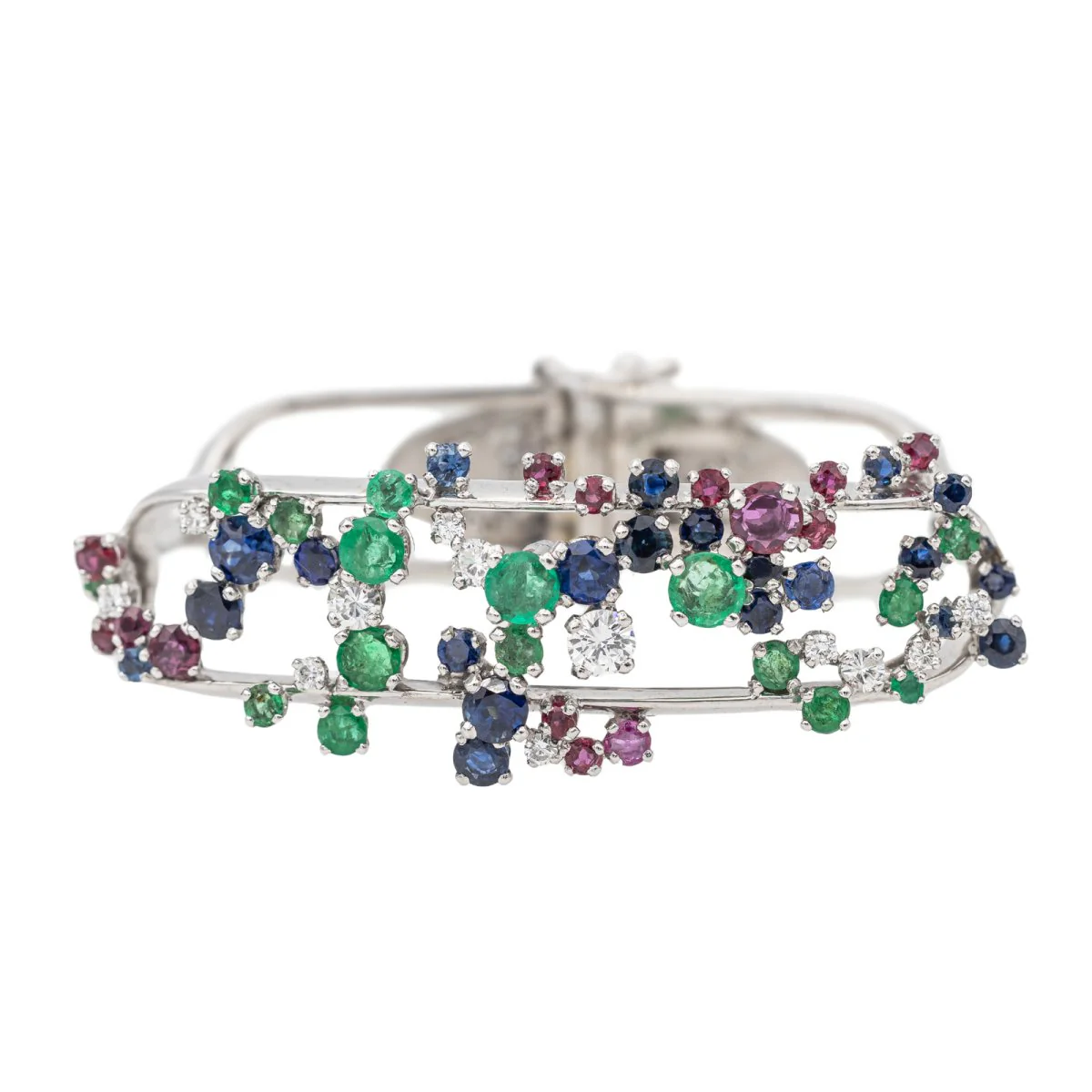 Bracelet Jean Vendôme Or blanc Saphir - Image 9