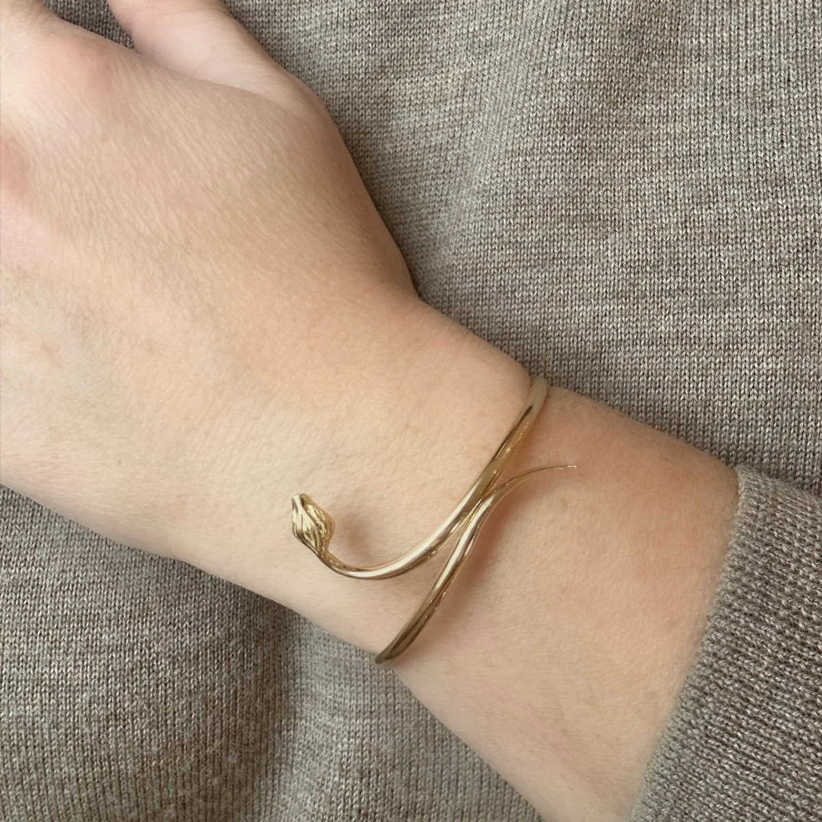 Bracelet Jonc en or jaune - Image 2