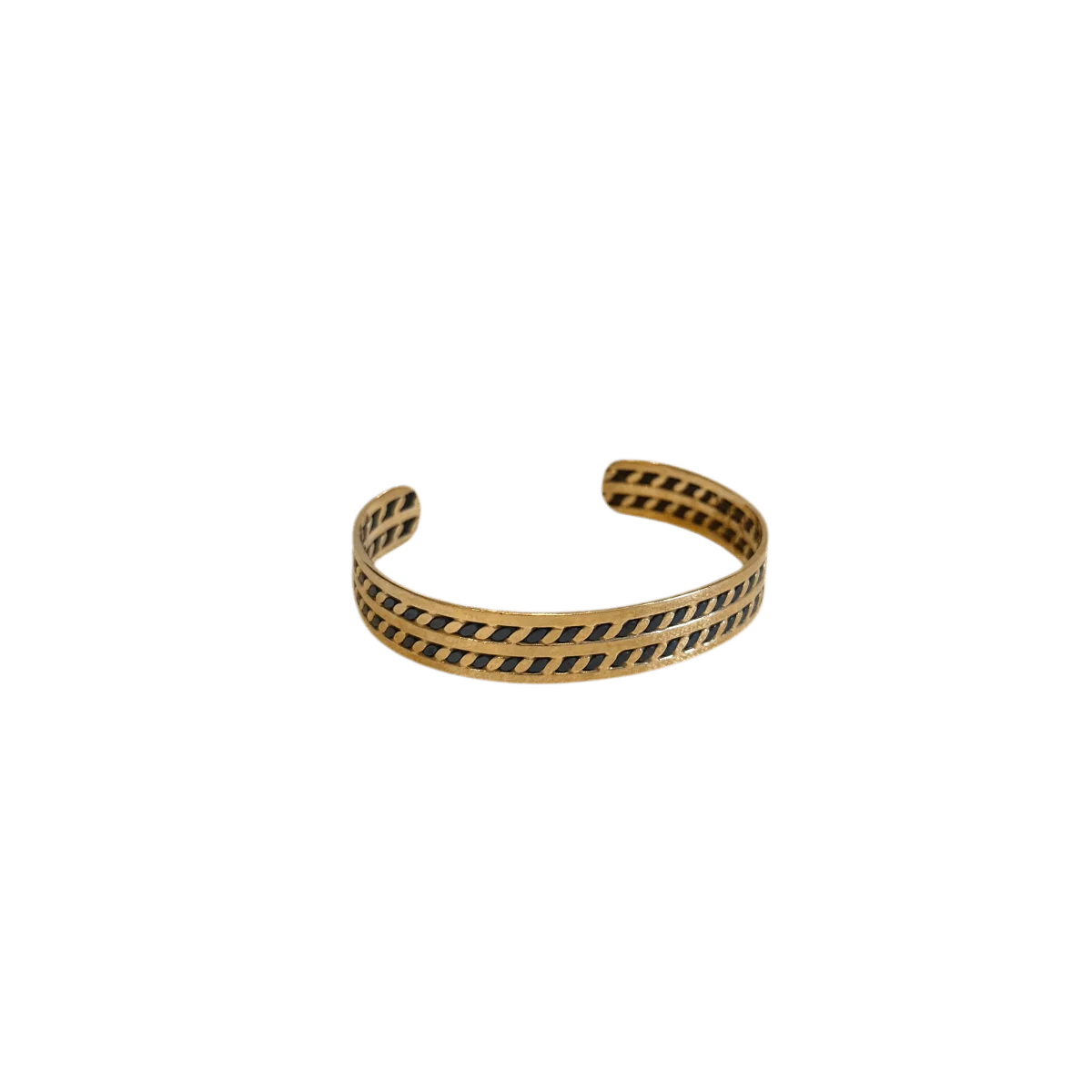 Bracelet Jonc en or jaune et acier