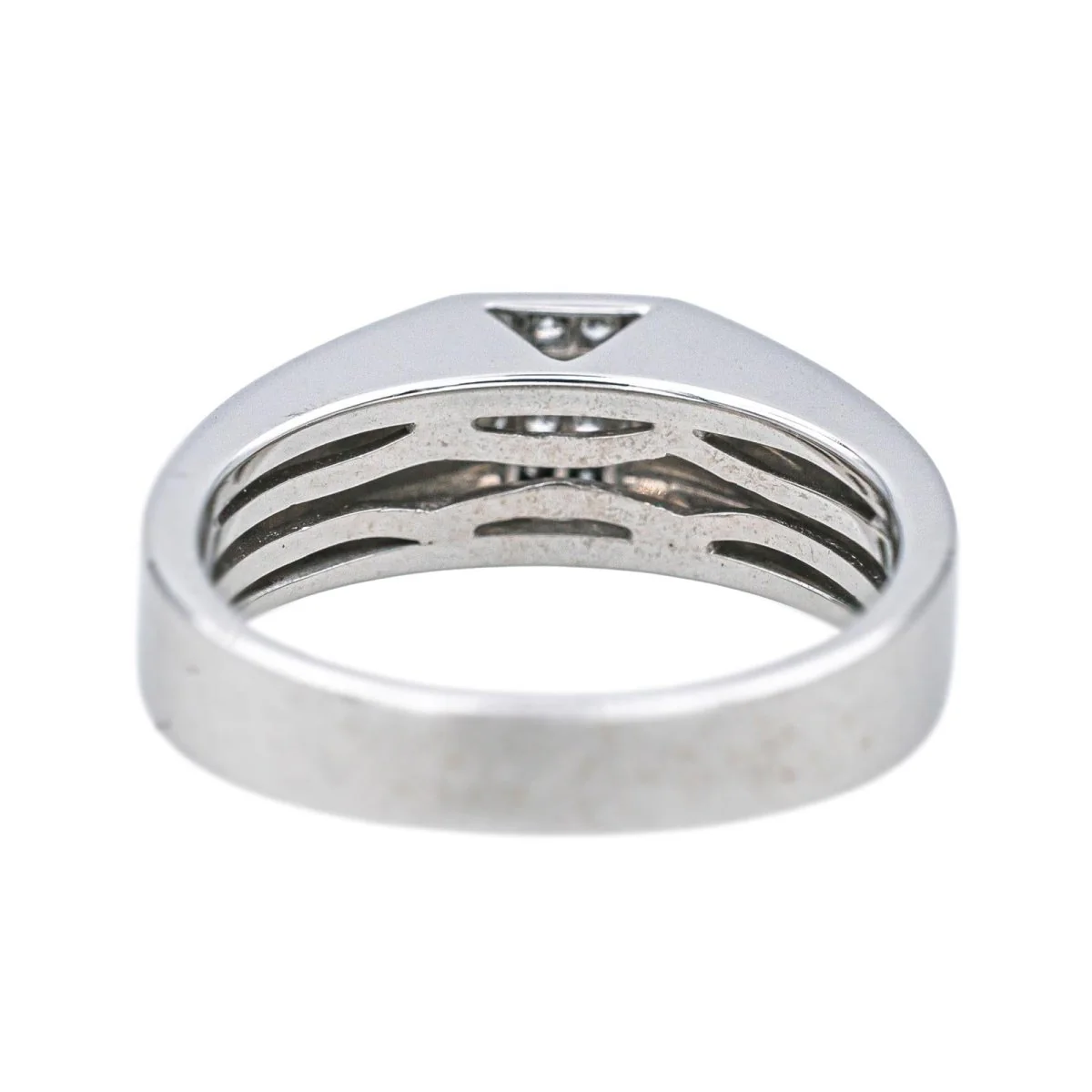 Bague KORLOFF en or blanc, laque et diamants - Image 5