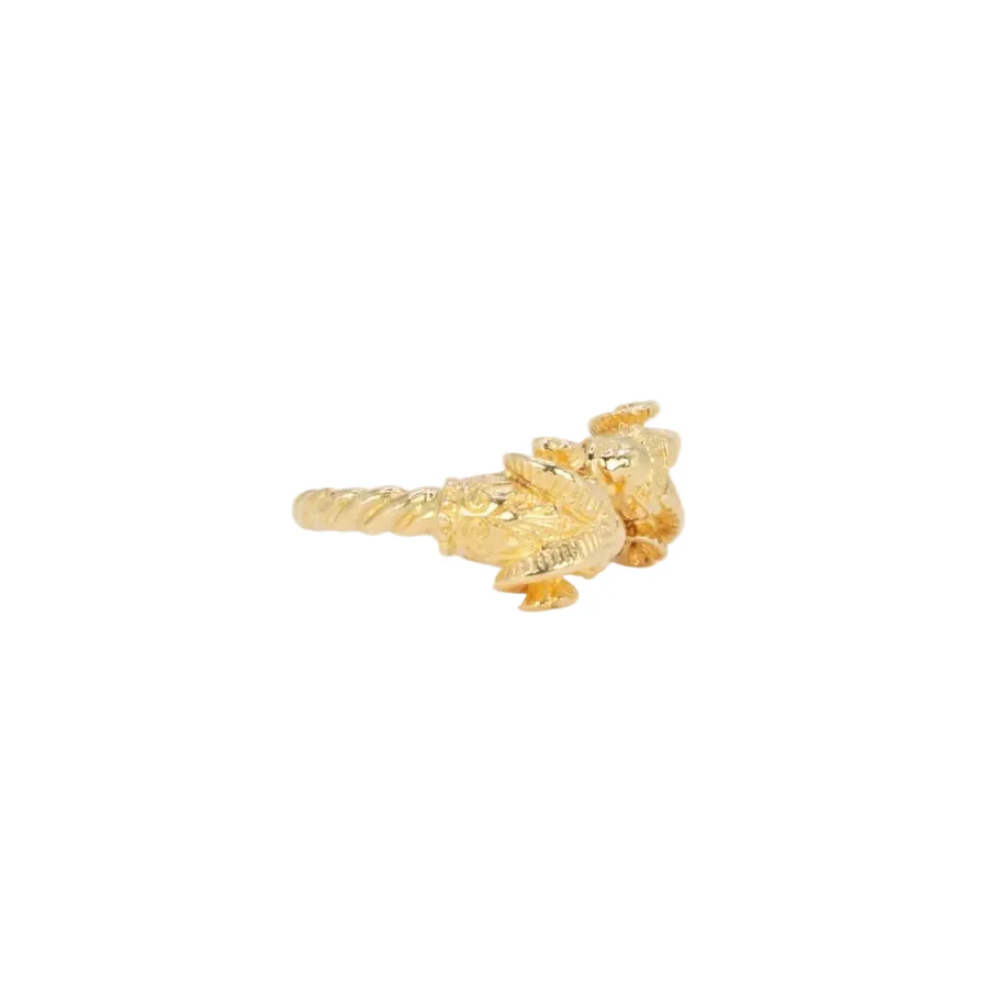 LALAOUNIS Bague tête de bélier en or jaune - Image 4