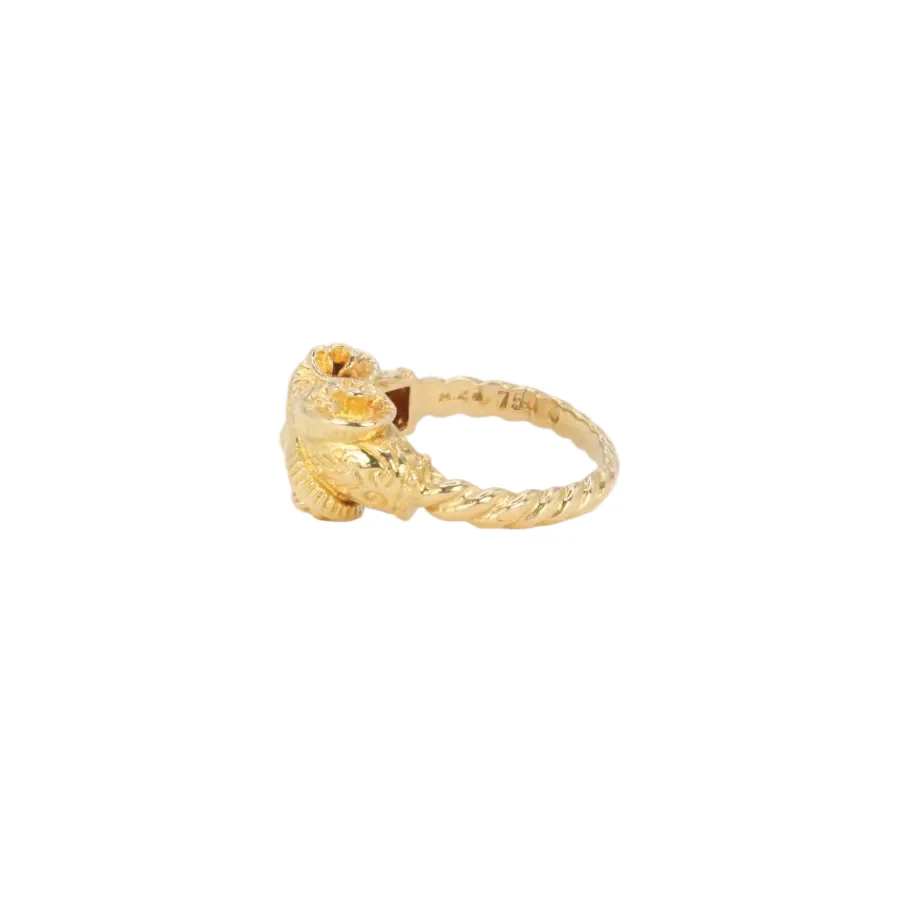 LALAOUNIS Bague tête de bélier en or jaune - Image 7