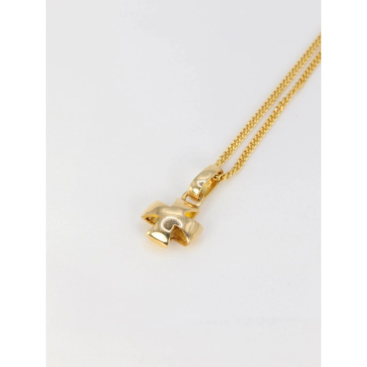 LALAOUNIS Chaîne et pendentif Croix en or jaune - Image 4