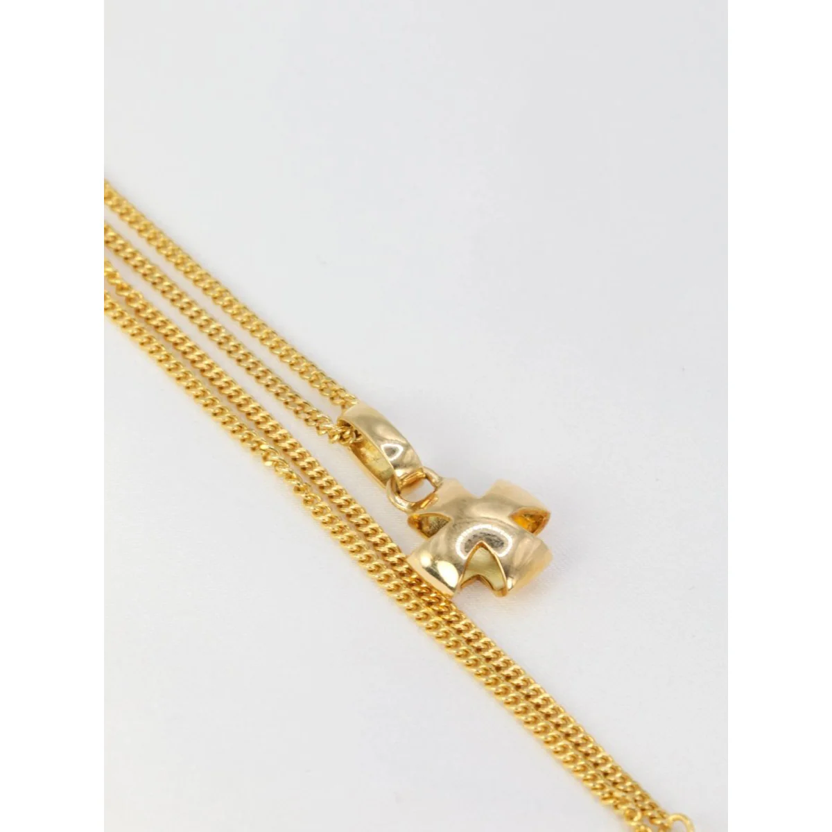 LALAOUNIS Chaîne et pendentif Croix en or jaune - Image 6