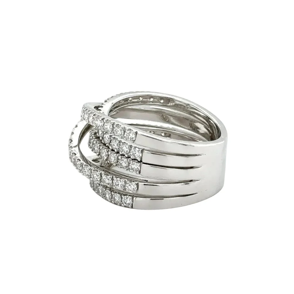Bague Pavée LÉO PIZZO en or blanc et diamants - Image 3