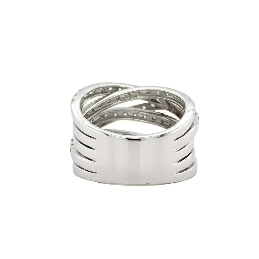 Bague Pavée LÉO PIZZO en or blanc et diamants - Image 4