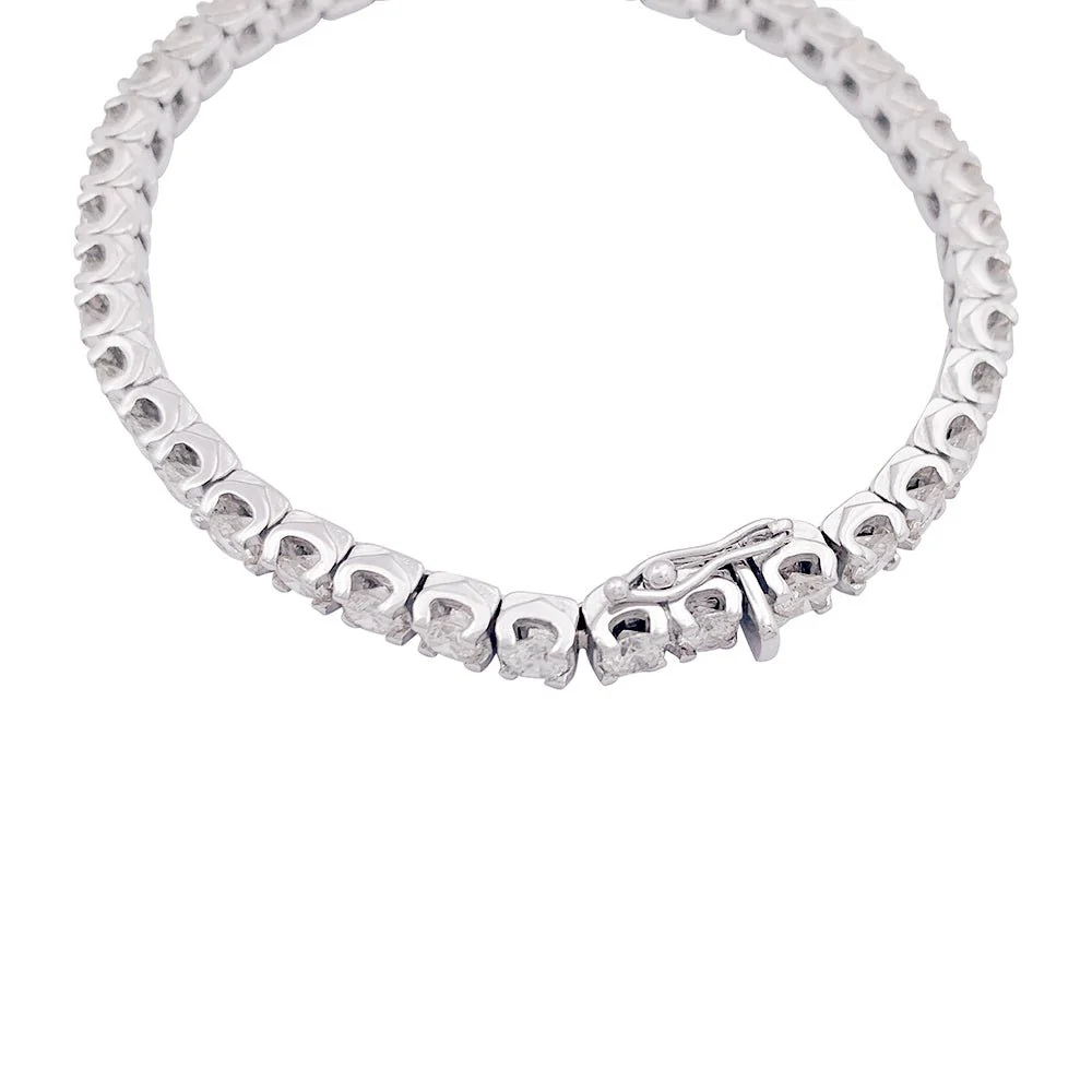 Bracelet ligne Tennis en or blanc et diamants - Image 3