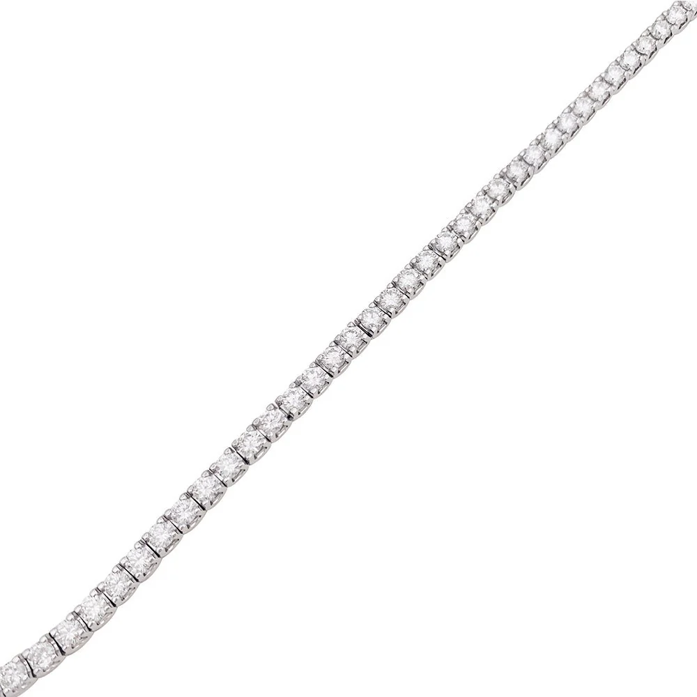 Bracelet ligne Tennis en or blanc et diamants - Image 4