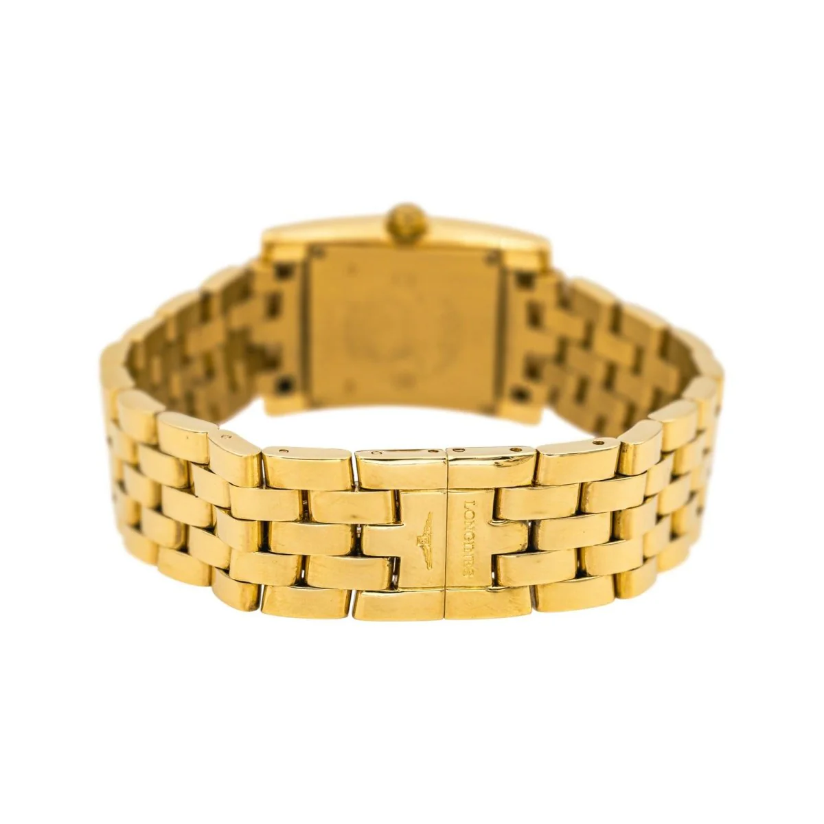 Montre LONGINES "Dolce Vita Square" en or jaune, quartz et diamants - Image 5