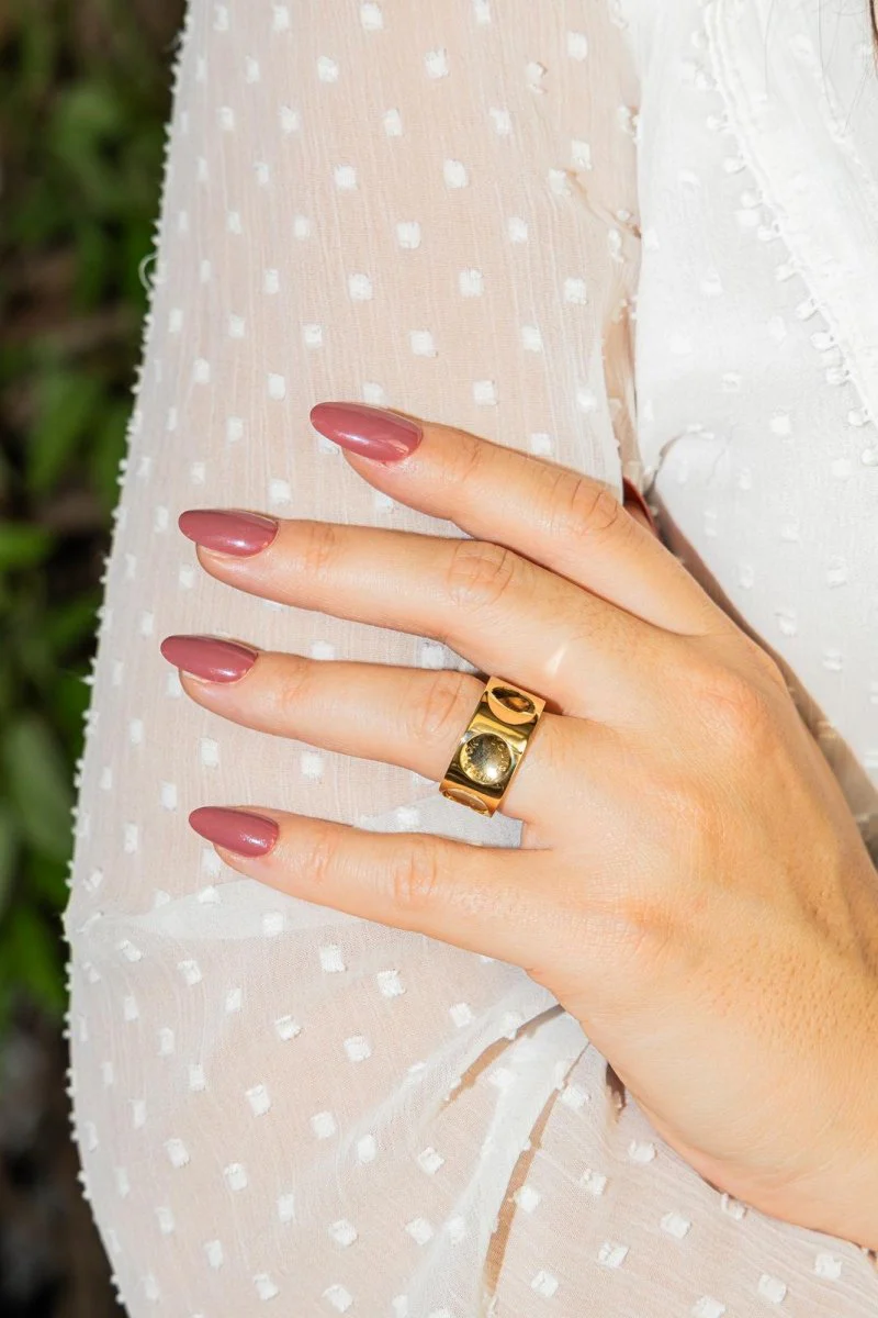 Bague LOUIS VUITTON "Empreinte" en or jaune - Image 2