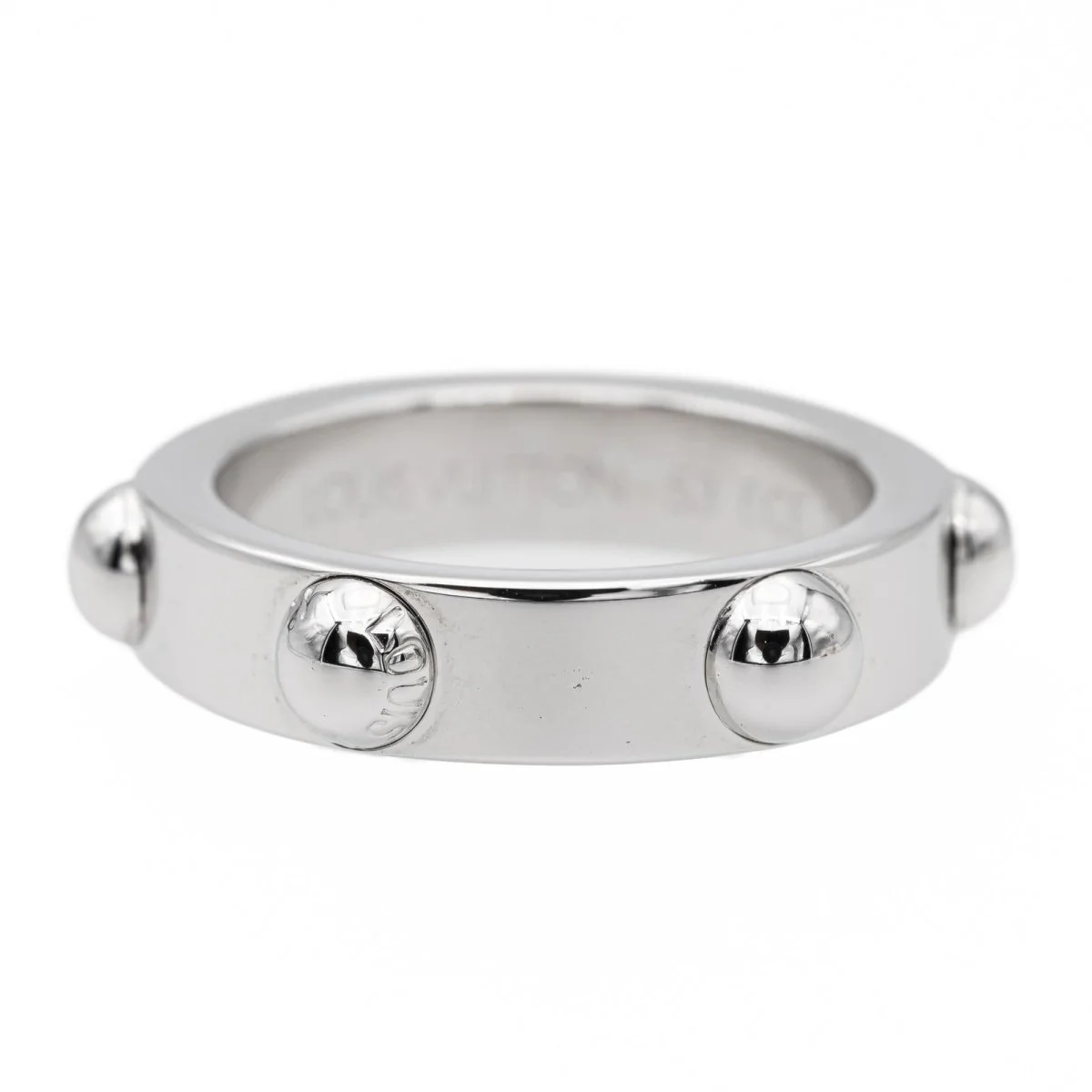 Bague LOUIS VUITTON "Clous" en or blanc