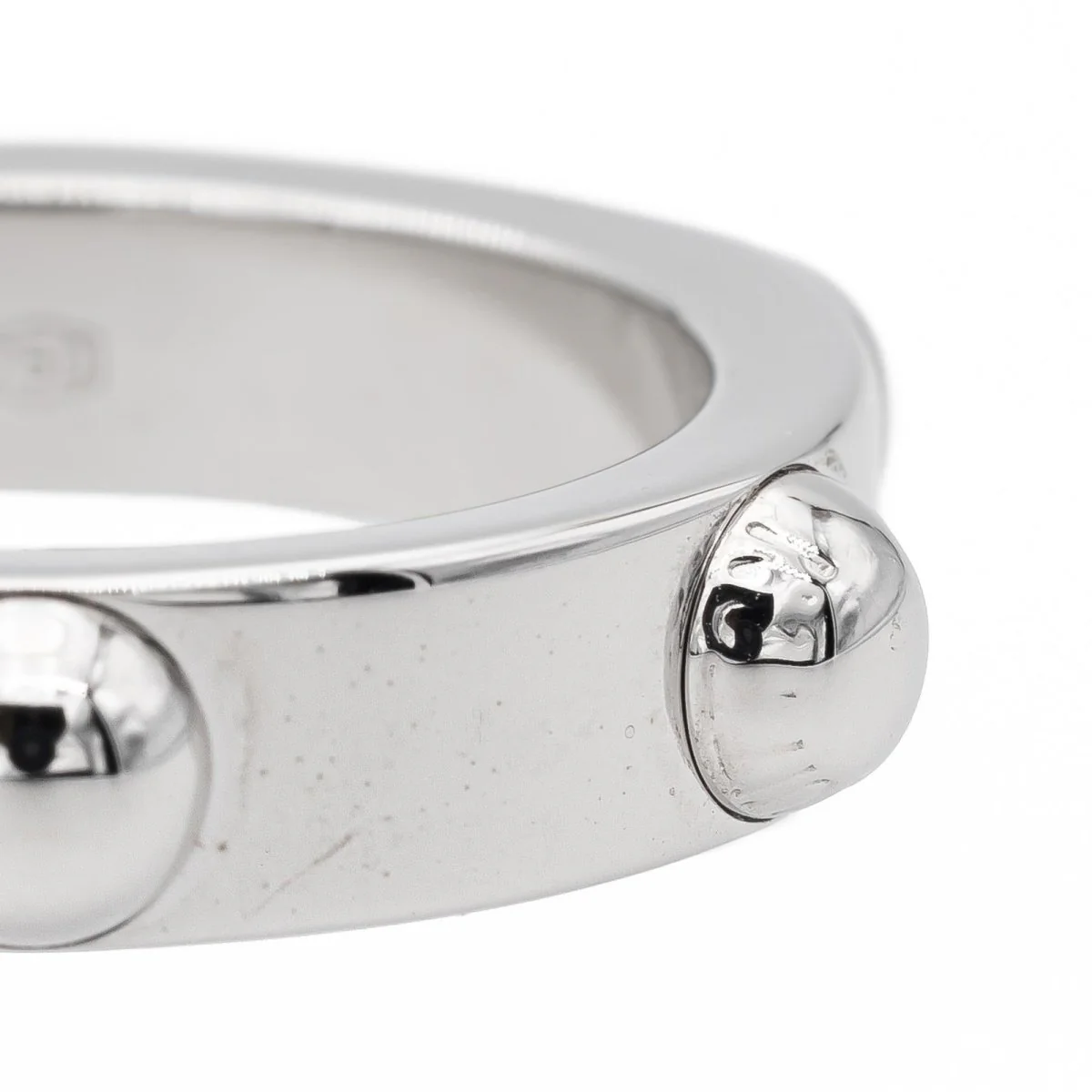 Bague LOUIS VUITTON "Clous" en or blanc - Image 5
