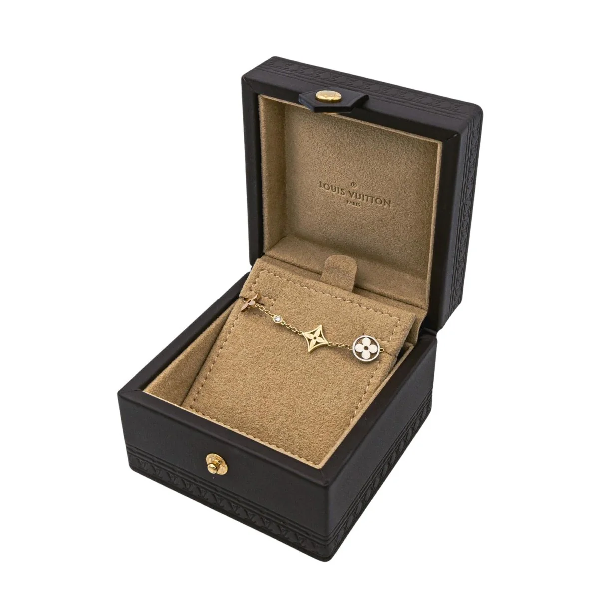 Bracelet LOUIS VUITTON "Blossom" en or jaune, or blanc, or rose et diamants - Image 6