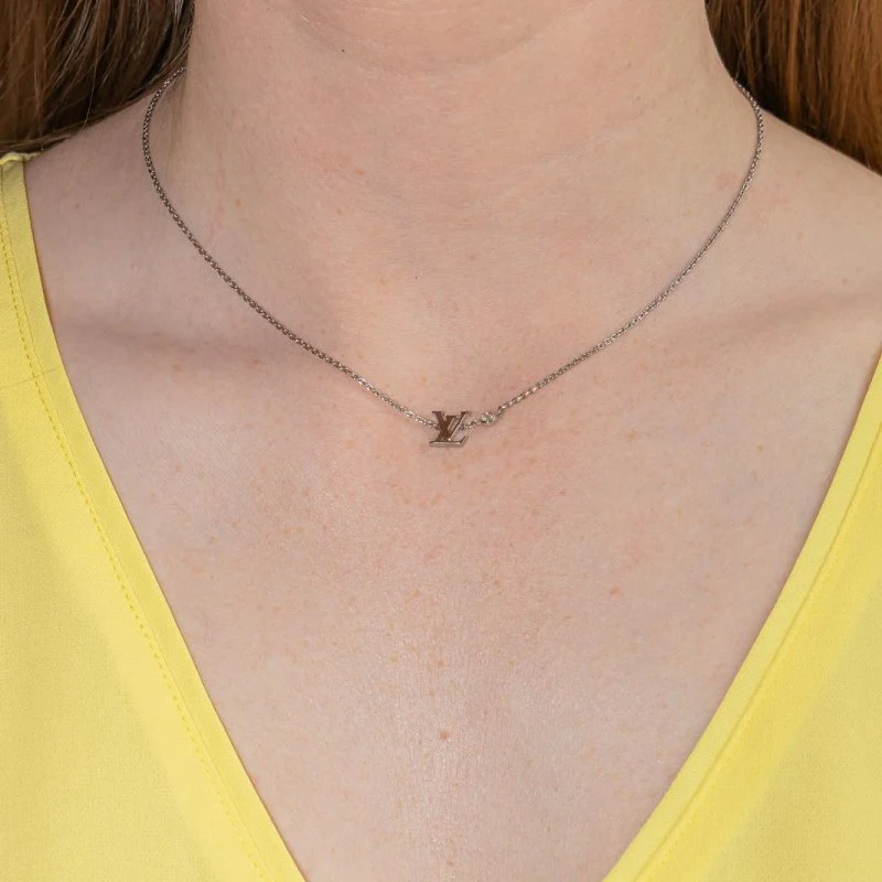 Collier LOUIS VUITTON "Idylle Blossom" en or blanc et diamant - Image 2