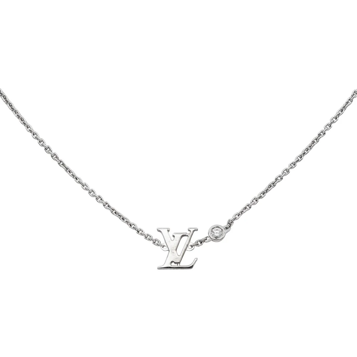 Collier LOUIS VUITTON "Idylle Blossom" en or blanc et diamant - Image 3