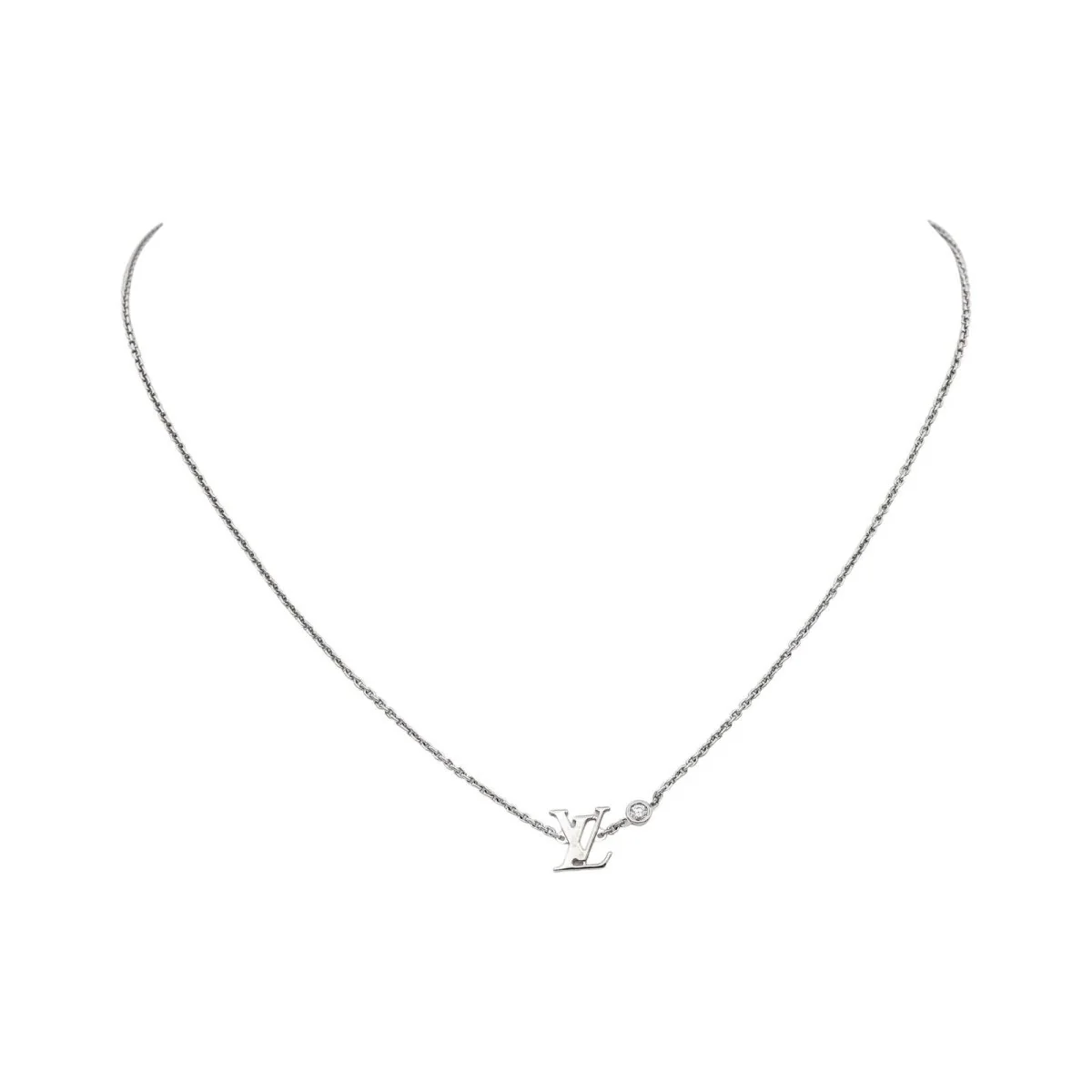 Collier LOUIS VUITTON "Idylle Blossom" en or blanc et diamant - Image 4